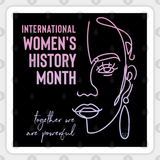 International Women's History Month Feminist Women Of Color Magnet by Pine Hill Goods